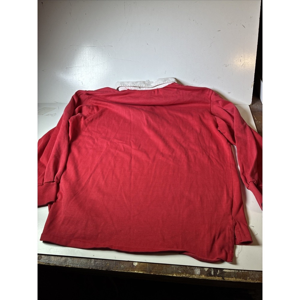 Green Mountain Rugby Shirt Size XL Red Well-Worn and Comfy! (21E) - Picture 6 of 6